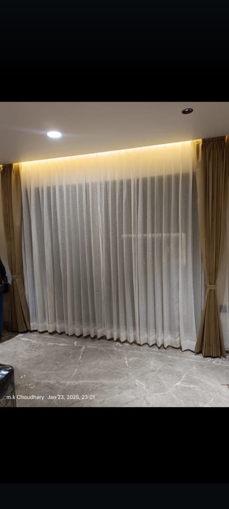 Curtains with blinds